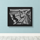 Een winderige dag canvas afdruk (Insitu (Houten vloer))