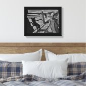 Een winderige dag canvas afdruk (Insitu (Slaapkamer))