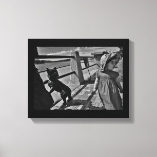 Een winderige dag canvas afdruk