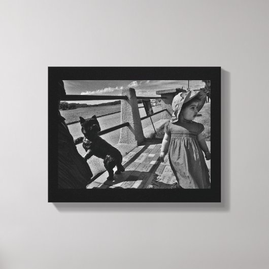 Een winderige dag canvas afdruk (Voorkant)