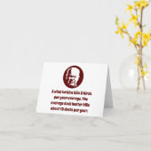 Een windturbine doodt 3 vogels - Wisdom Kaart (Gele Bloem)