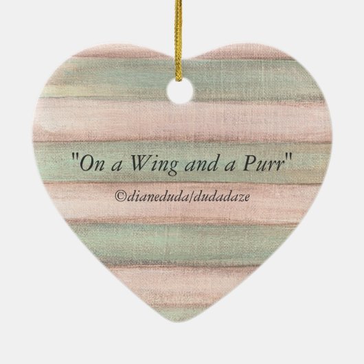 Een Wing en een Spint Keramisch Ornament (Achterkant)