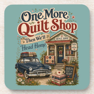 Één Winkel Meer Vintage Cottage Quilt Scene Bier Onderzetter