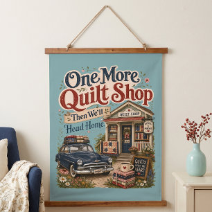Één winkel meer voor quilt Vintage Cottage Scene Hangend Wandkleed