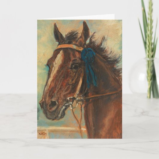 Een winnend paard | Ludwig Koch Kaart (Voorkant)