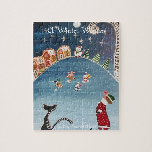 Een Winter Wonder Jigsaw puzzel (Verticaal)