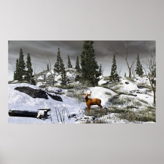 Een winterdag poster (Voorkant)