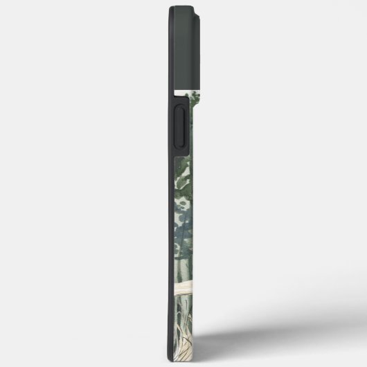 Een winterlandschapsmonogram lopen Case-Mate iPhone case (Achterkant / Rechts)