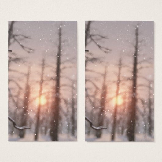 Een Winternacht Droom Bladwijzer Visitekaartjes (Voorkant /achterkant)