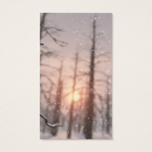 Een Winternacht Droom Bladwijzer Visitekaartjes (Achterkant)