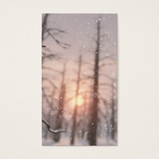 Een Winternacht Droom Bladwijzer Visitekaartjes (Voorkant)