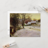 Een winterochtend, beroemd schilderij, kaart (Voorkant / Achterkant in situ)