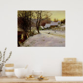 Een winterochtend, beroemd schilderij, poster (Keuken)