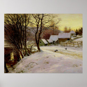 Een winterochtend, beroemd schilderij, poster