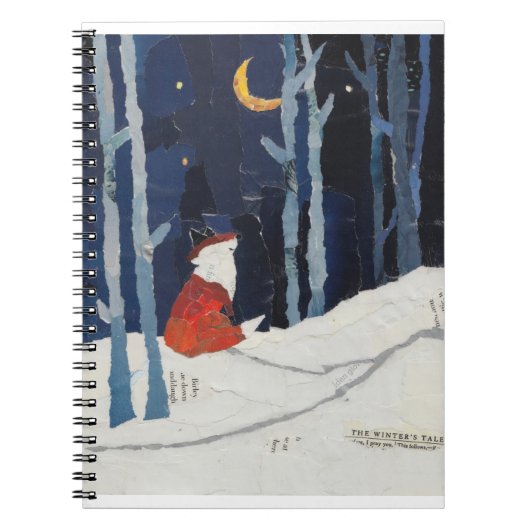Een winterse bleek - Fox in sneeuw Notitieboek (Voorkant)