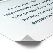 Een winterse nacht poster (Hoek)