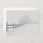 Een wintersneeuwscène briefkaart (Voorkant / Achterkant)