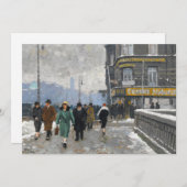 Een winterstraat | Paul Fischer (Voorkant / Achterkant)