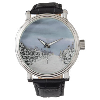 Een winterwandeling, mannen horloge. horloge