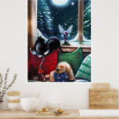 Een winterwoderland, fee poster (Keuken)