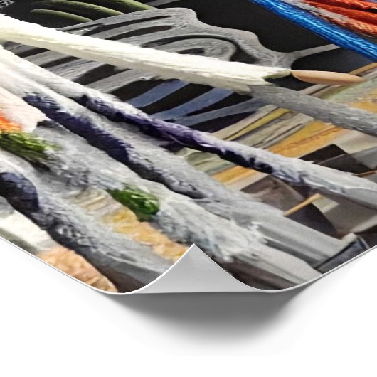 Een winterwonder Diorama-Land Ken Gage Poster (Hoek)