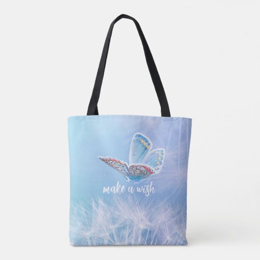 Een Wish Dandelion en een Butterfly Design Tas mak (Achterkant)