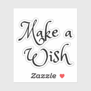 Een Wish sticker maken