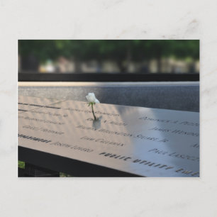 Een wit nam op Grond Nul HerdenkingstoeBriefkaart Briefkaart