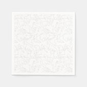 Een wit sleeve met een subtiele textuur, waarschij servet (Voorkant)