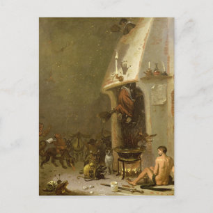 Een Witch's Tavern Briefkaart