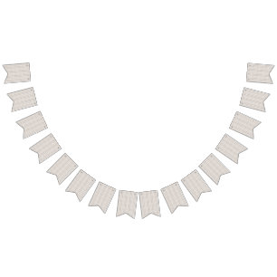 Een witte achtergrond met een bruin patroon erop vlaggetjes