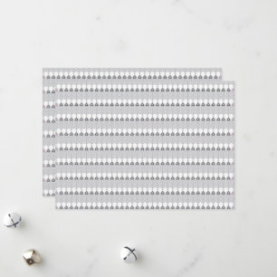 Een witte achtergrond met een patroon van cirkels feestdagenkaart