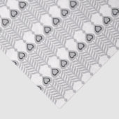 Een witte achtergrond met een patroon van cirkels tissuepapier (Detail)