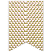 een witte achtergrond met een patroon van groene b vlaggetjes (Tweede vlag)