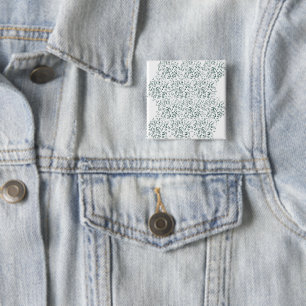 Een witte achtergrond met veel druppels water vierkante button 5,1 cm