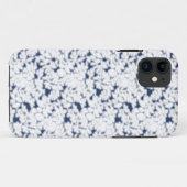 Een witte en blauwe achtergrond met een patroon Case-Mate iPhone case (Achterkant (horizontaal))