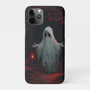 Een witte geest die een rode lantaarn vasthoudt me iPhone 11 pro hoesje