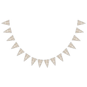 Een witte gelijkzijdige driehoek gecentreerd op ee vlaggetjes