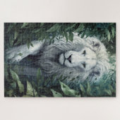 Een witte leeuw puzzel (Horizontaal)