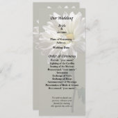 Een Witte Madelief Programma (Voorkant / Achterkant)