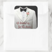 Een witte sport jas Sticker (Tas)