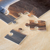 Een witte tijger legpuzzel (Zijkant)