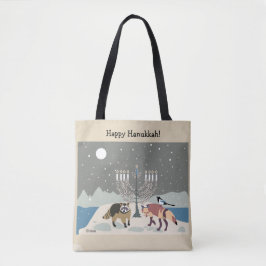 Een woestijn Happy Hanukkah-tas Tote Bag
