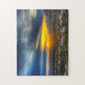 Een woestijn Sunset Texas. Legpuzzel (Verticaal)
