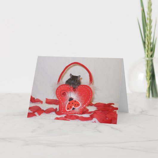 Een woestijnrat valentijnse kaart (Voorkant)