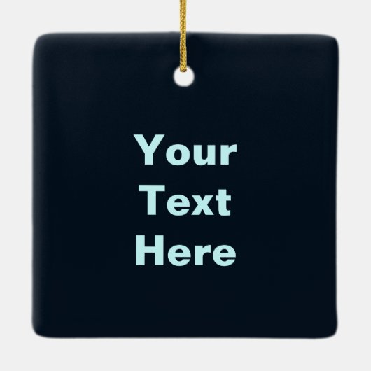 Een wolf op sneeuw - Joyeux noё l Keramisch Ornament (Achterkant)