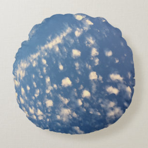 Een wolk Sierkussen katoenronde (16 inch) Rond Kussen
