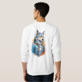 Een wolven T-shirt (Achterkant volledig)