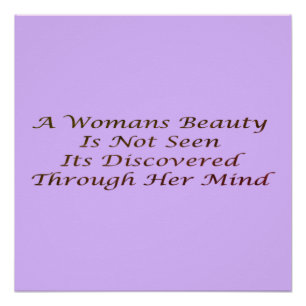 Een Womans Beauty berichtgedicht functie Banner P Perfect Poster