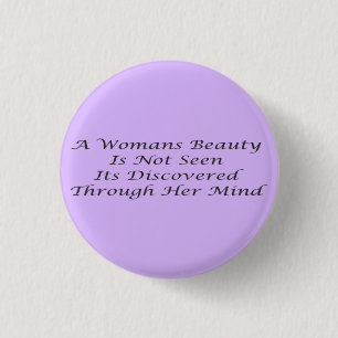Een Womans Beauty berichtgedicht functie Compact M Ronde Button 3,2 Cm